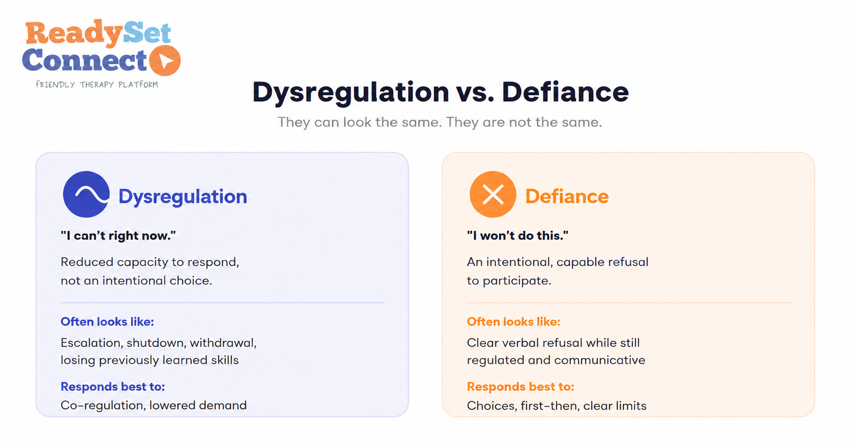 dysregulation vs defiance
